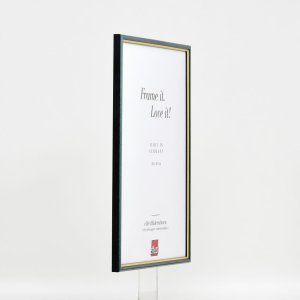 Efekt Drewniana rama Profil 23 niebieski 25x35 cm Szkło muzealne