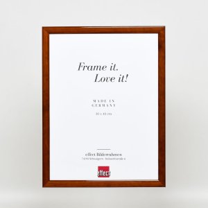 Efekt Drewniana rama Profil 89 ciemny brąz 25x35 cm Szkło muzealne