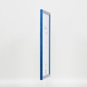 Efekt Drewniana rama Profil 89 niebieski 25x50 cm Szkło muzealne