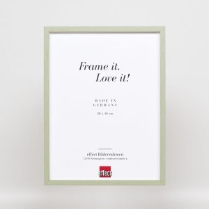 Efekt ramki drewnianej profil 35 zielony 25x60 cm szkło zwykłe + ramka dystansowa