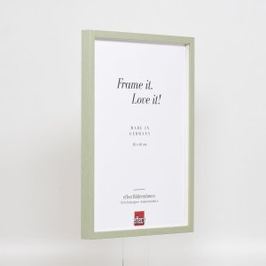 Efekt ramki drewnianej profil 35 zielony 25x60 cm szkło zwykłe + ramka dystansowa