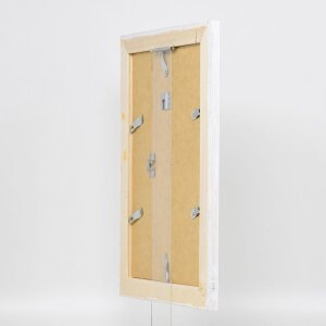 Efekt Ramka na zdjęcia z litego drewna 2240 biała 25x60 cm szkło akrylowe