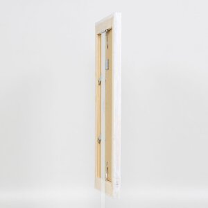 Efekt Ramka na zdjęcia z litego drewna 2240 biała 25x60 cm szkło akrylowe