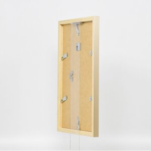 Drewniana rama Top Cube 25x60 cm złote szkło muzealne
