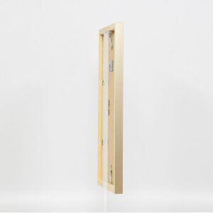 Drewniana rama Top Cube 25x60 cm złote szkło muzealne