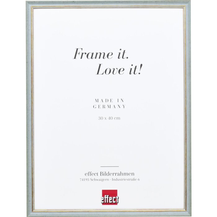 Effect Solid Wood Frame Profil 25 niebieski 25x70 cm szkło przezroczyste