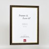 Efekt drewniana rama profil 21 orzech brąz 25x80 cm normalne szkło