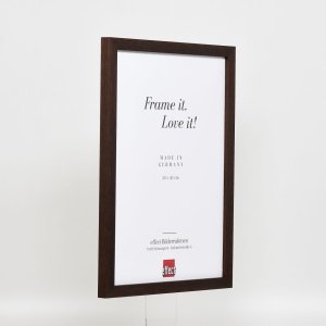 Efekt rama drewniana profil 33 wenge 25x80 cm szkło akrylowe