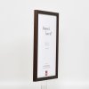 Efekt rama drewniana profil 33 wenge 25x80 cm szkło akrylowe