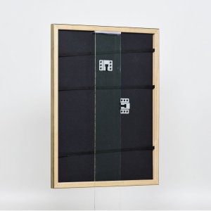 Efekt drewniana rama profil 2070 szkło zwykłe 27x48 cm złoty