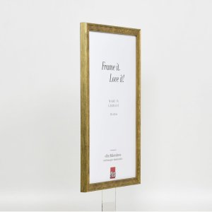 Efekt drewniana rama profil 2070 szkło zwykłe 27x48 cm złoty