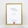 Efekt drewniana rama profil 2070 szkło zwykłe 27x48 cm złoty