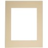 Passepartout cięte po skosie - 30x40 cm - kremowy