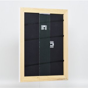 Efekt Rama z litego drewna Profil 30 biały 28x35 cm Szkło akrylowe