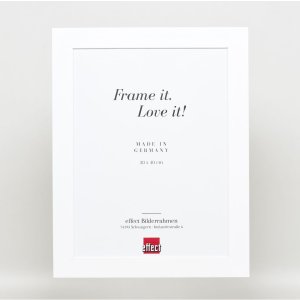 Efekt Rama z litego drewna Profil 30 biały 28x35 cm Szkło akrylowe