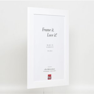 Efekt Rama z litego drewna Profil 30 biały 28x35 cm Szkło akrylowe