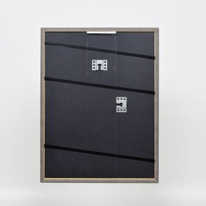 Efekt rama z litego drewna profil 25 żółty 30x30 cm szkło przezroczyste