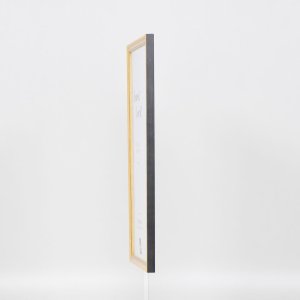 Efekt rama z litego drewna profil 25 żółty 30x30 cm szkło przezroczyste