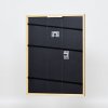Efekt rama z litego drewna profil 22 brązowo-złoty 30x30 cm szkło antyrefleksyjne