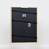 Efekt rama z litego drewna profil 22 brązowo-złoty 30x30 cm szkło antyrefleksyjne