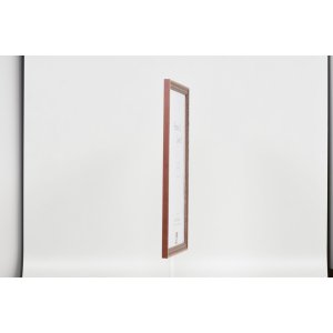 Efekt ramki drewnianej profil 38 brąz 30x30 cm szkło antyrefleksyjne