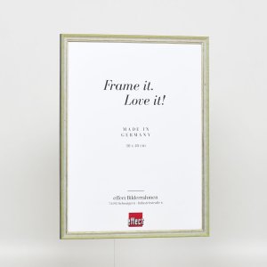 Efektowa rama z litego drewna Profil 25 zielony 30x30 cm szkło antyrefleksyjne