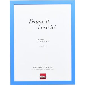 Drewniana rama Top Cube 30x30 cm niebieskie szkło Antireflex
