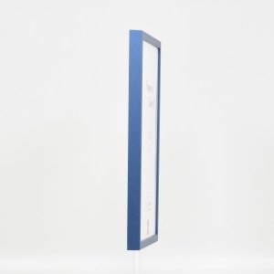 Efekt ramki drewnianej profil 35 niebieski 30x30 cm szkło antyrefleksyjne