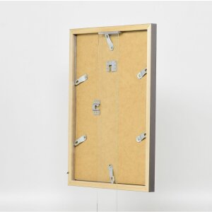 Drewniana rama Top Cube 30x30 cm platynowe szkło antyrefleksyjne