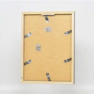 Drewniana rama Top Cube 30x30 cm platynowe szkło antyrefleksyjne