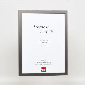 Drewniana rama Top Cube 30x30 cm platynowe szkło antyrefleksyjne