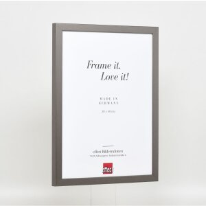 Drewniana rama Top Cube 30x30 cm platynowe szkło antyrefleksyjne