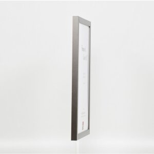 Drewniana rama Top Cube 30x30 cm platynowe szkło antyrefleksyjne