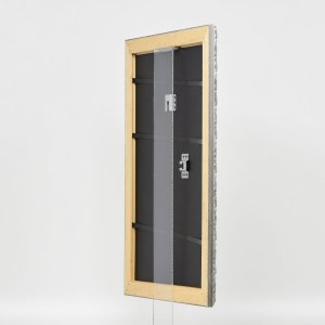 Efekt Rama drewniana Profil 94 srebrny 30x30 cm Szkło zwykłe