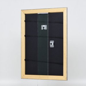 Efekt Rama drewniana Profil 94 srebrny 30x30 cm Szkło zwykłe