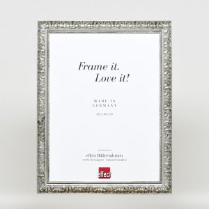 Efekt Rama drewniana Profil 94 srebrny 30x30 cm Szkło zwykłe