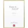 Efekt rama z litego drewna profil 20 srebrny 30x30 cm szkło muzealne