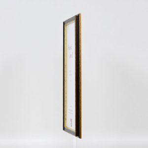 Efekt drewniana rama profil 21 orzech brąz 30x40 cm szkło antyrefleksyjne
