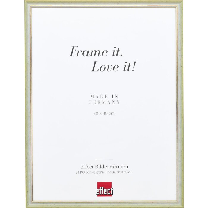 Effect Solid Wood Frame Profil 25 zielony 30x45 cm szkło przezroczyste