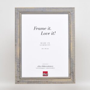 Effect Solid Wood Picture Frame 2240 Grey 30x45 cm Acrylic Glass