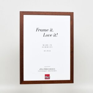 Efekt rama drewniana profil 2210 ciemny brąz 35x50 cm szkło zwykłe