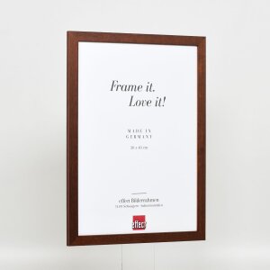 Efekt rama drewniana profil 2210 ciemny brąz 35x50 cm szkło zwykłe