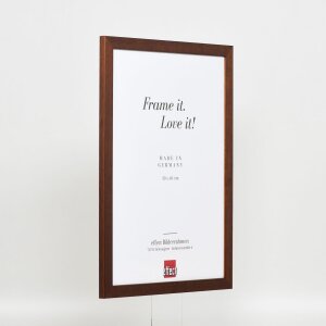 Efekt rama drewniana profil 2210 ciemny brąz 35x50 cm szkło zwykłe