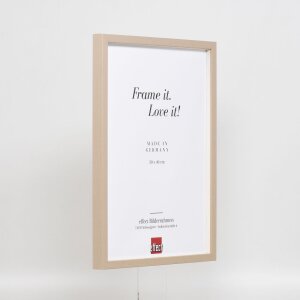 Effect rama drewniana profil 35 jasny brąz 40x40 cm szkło zwykłe + ramka dystansowa