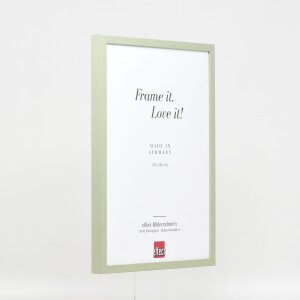 Efekt Drewniana rama Profil 35 zielony 40x40 cm Szkło muzealne