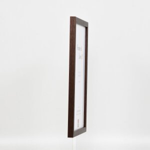 Efekt rama drewniana profil 33 wenge 40x40 cm szkło muzealne