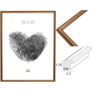 Deknudt S236A1 Drewniana ramka w kolorze złotym