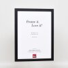 Efekt ramki drewnianej profil 33 czarny 42x59,4 cm szkło antyrefleksyjne