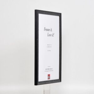 Efekt drewniana rama profil 2070 szkło antyrefleksyjne 50x50 cm czarny