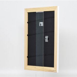 Effect Solid Wood Frame Profil 30 biały 50x50 cm Szkło muzealne